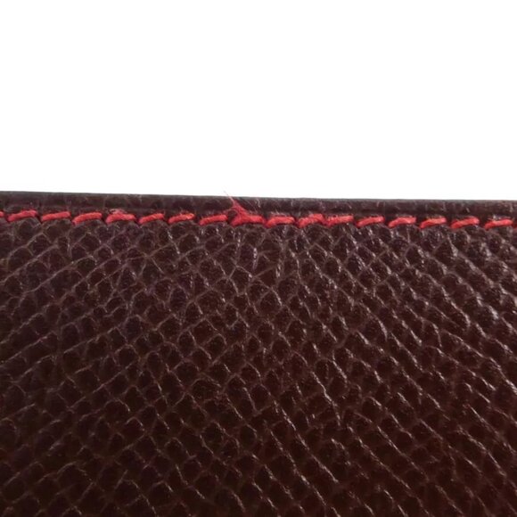 Auth HERMES Agenda/Note Cover Brown/Red Leather - e59922g - Picture 7 of 11
